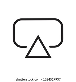 Airplay App Icon Design Vector