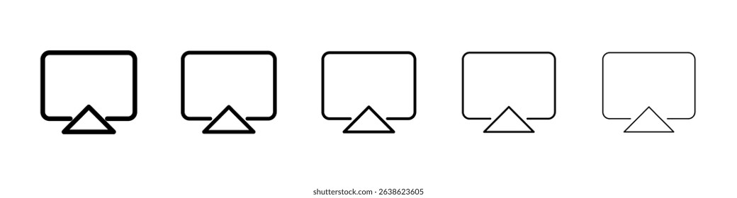 Airplay icon concept. graphic design, logo, Web, UI.