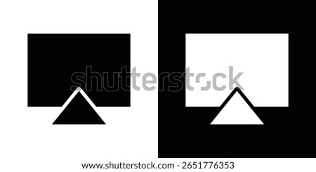 Airplay icon of a flat style vector