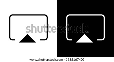 Airplay icon symbols. Vector illustration.
