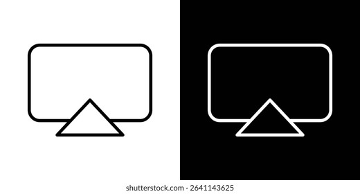 Airplay icon vector simple element illustration editable