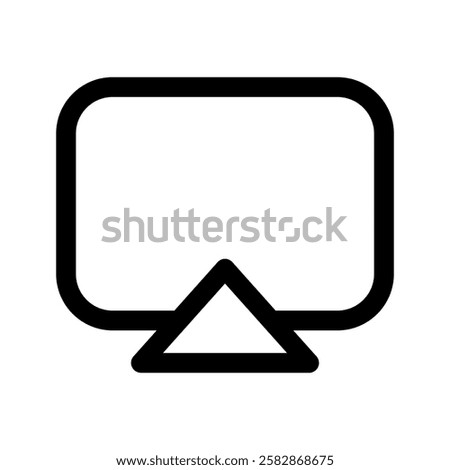 Airplay Icon Vector Symbol Design Illustration