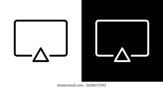 Airplay icon vector for web, computer and mobile apps