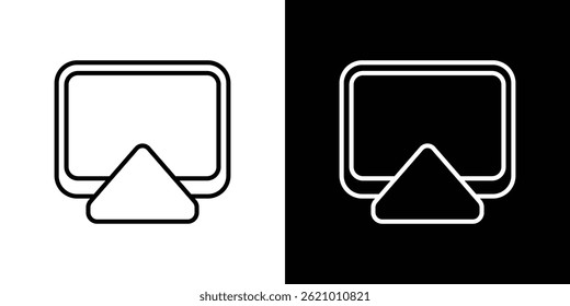Airplay icon vector for web, and mobile app