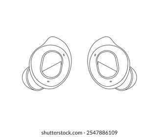 Airpods design and art vector illustration 