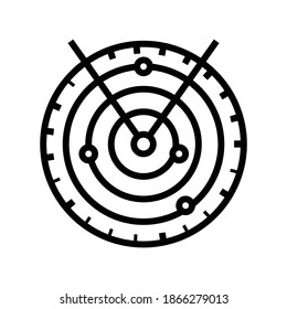 airport air traffic control system line icon vector. airport air traffic control system sign. isolated contour symbol black illustration