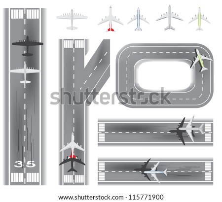 Airport and Airplane set
