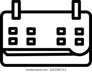 Airport Airship Calendar Outline Icon