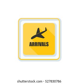 Airport Arrivals illustration sign
