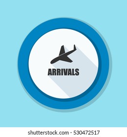 Airport Arrivals illustration sign