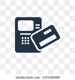 Airport ATM vector icon isolated on transparent background, Airport ATM transparency concept can be used web and mobile