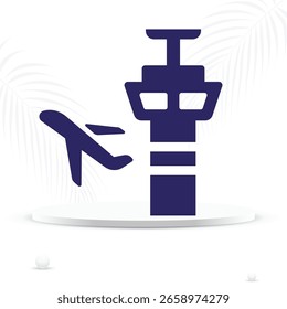  Ícone de Comando de Controle de Aviação de Aeroporto