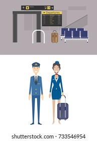 Airport Background and Characters Concept