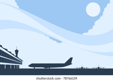 Airport Background-vector