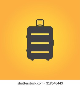 Airport bag vector icon for web and mobile