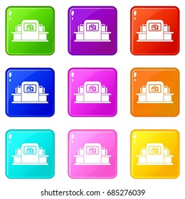 Airport baggage scanner set 9