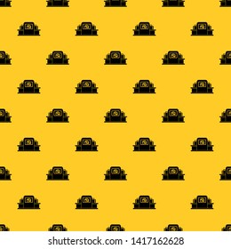 Airport baggage security scanner pattern seamless vector repeat geometric yellow for any design