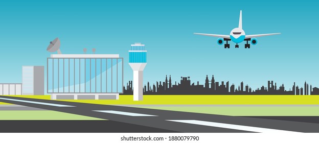 An airport is a base for aircraft that will take off or land