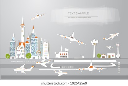 Airport of the big city "White city" collection