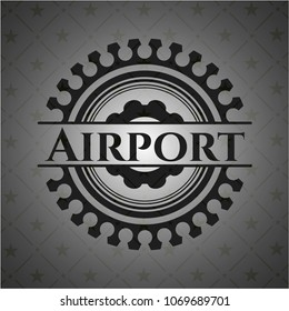 Airport black emblem