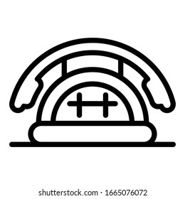 Airport building icon. Outline airport building vector icon for web design isolated on white background
