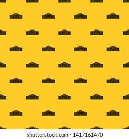 Airport building pattern seamless vector repeat geometric yellow for any design