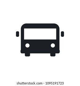 airport bus vector icon