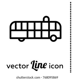 airport bus vector icon