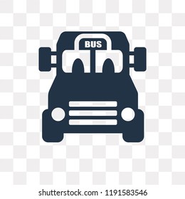 Airport Bus vector icon isolated on transparent background, Airport Bus transparency concept can be used web and mobile
