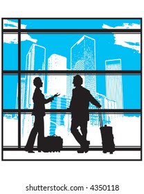 Airport Chat Silhouette