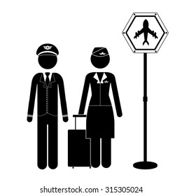 Airport concept about travel icons design, vector illustration eps 10