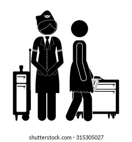 Airport concept about travel icons design, vector illustration eps 10