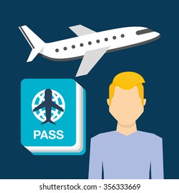 airport concept design, vector illustration eps10 graphic 
