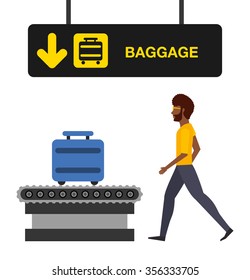 airport concept design, vector illustration eps10 graphic 