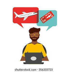 airport concept design, vector illustration eps10 graphic 