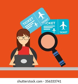 airport concept design, vector illustration eps10 graphic 