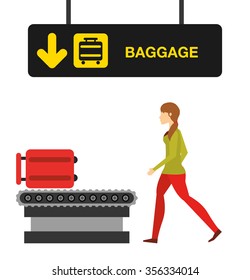 airport concept design, vector illustration eps10 graphic 
