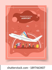 Airport Concept For Template Of Banners, Flyer, Books Cover, Magazine