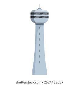 Torre de controle do aeroporto garantindo fluxo de tráfego aéreo seguro e eficiente