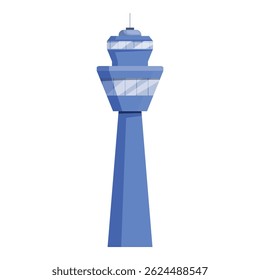 Torre de controle do aeroporto que garante a gestão segura e eficiente do tráfego aéreo