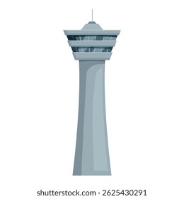 Airport control tower ensuring safe and efficient aircraft movements