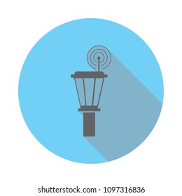 airport control tower icon. Elements of airport in flat blue colored icon. Premium quality graphic design icon. Simple icon for websites, web design, mobile app, info graphics on white background