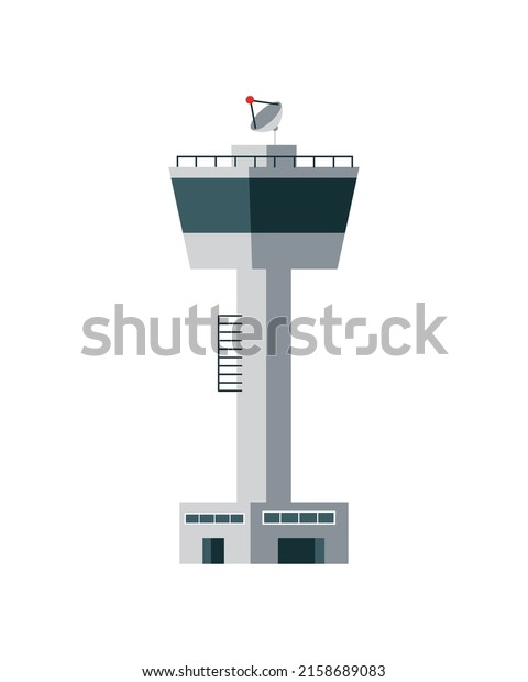 airport control tower icon\
isolated