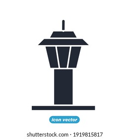 airport control tower icon. airport control tower symbol template for graphic and web design collection logo vector illustration