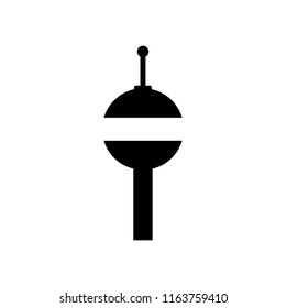 airport control tower vector icon