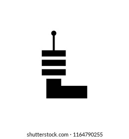 airport control tower vector icon