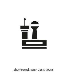 airport control tower vector icon