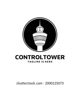 Airport Control Tower Vector Icons