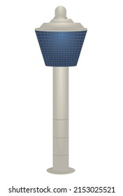 Airport control tower. vector illustration