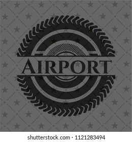 Airport dark emblem